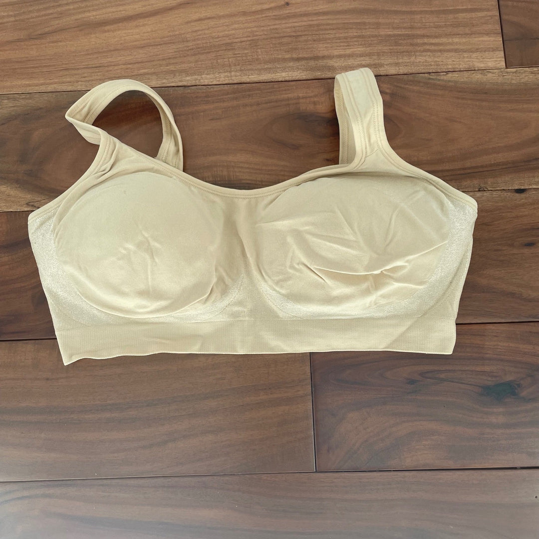 Truekind Daily Comfort Wirefree Shaper Bra Beige XL RN 156403