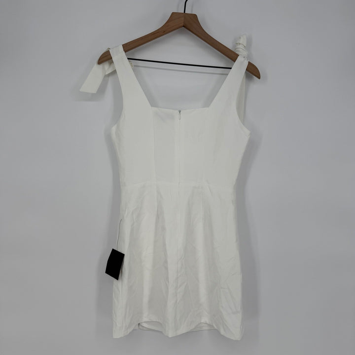 Lulus Your Sweetie White Tie-Strap Mini Dress Size S