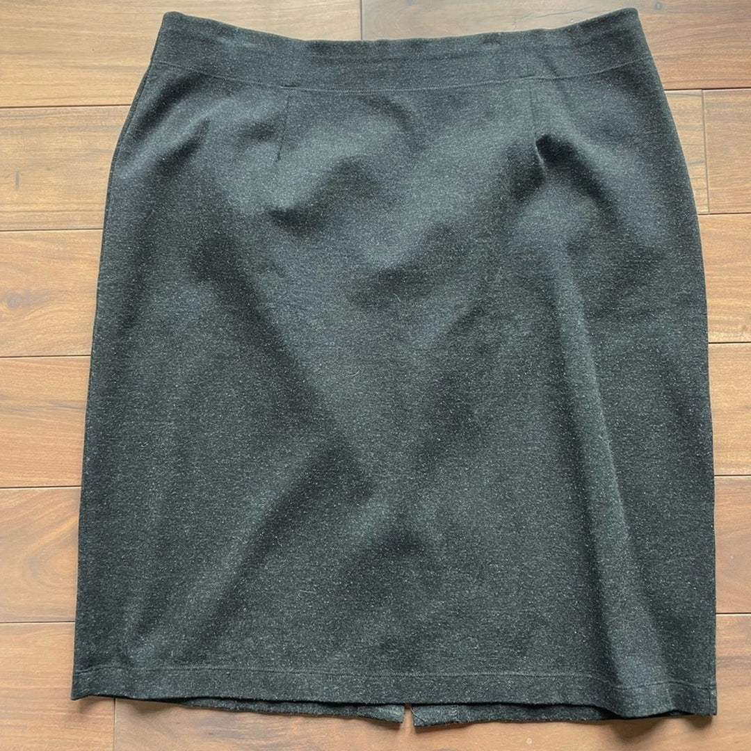 Eileen Fisher Grey Pencil Skirt Size XL