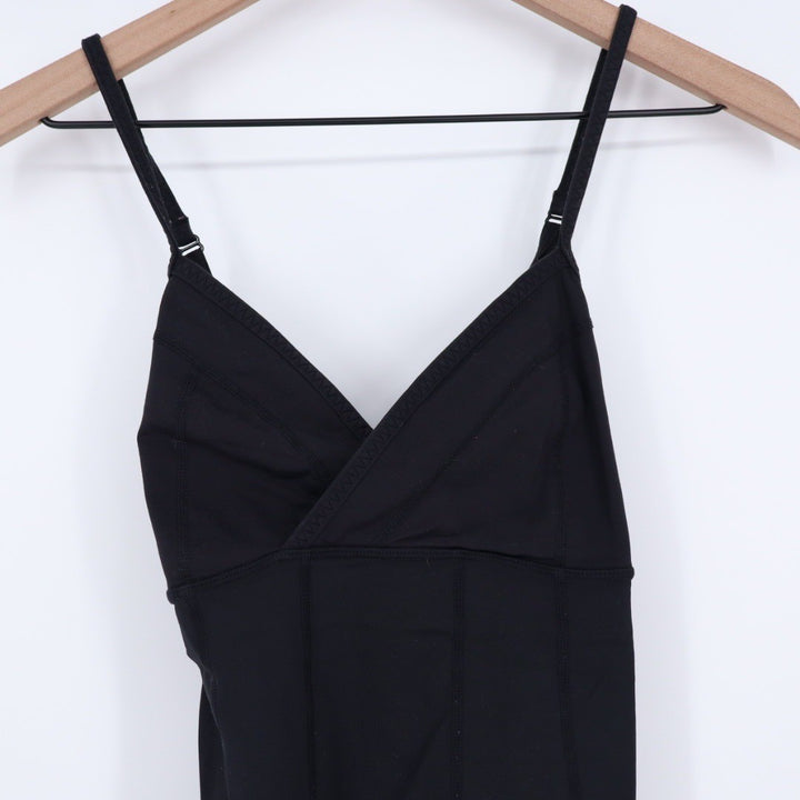Lululemon Black Athletic Cami Tank Top Size 8 Crisscross Back