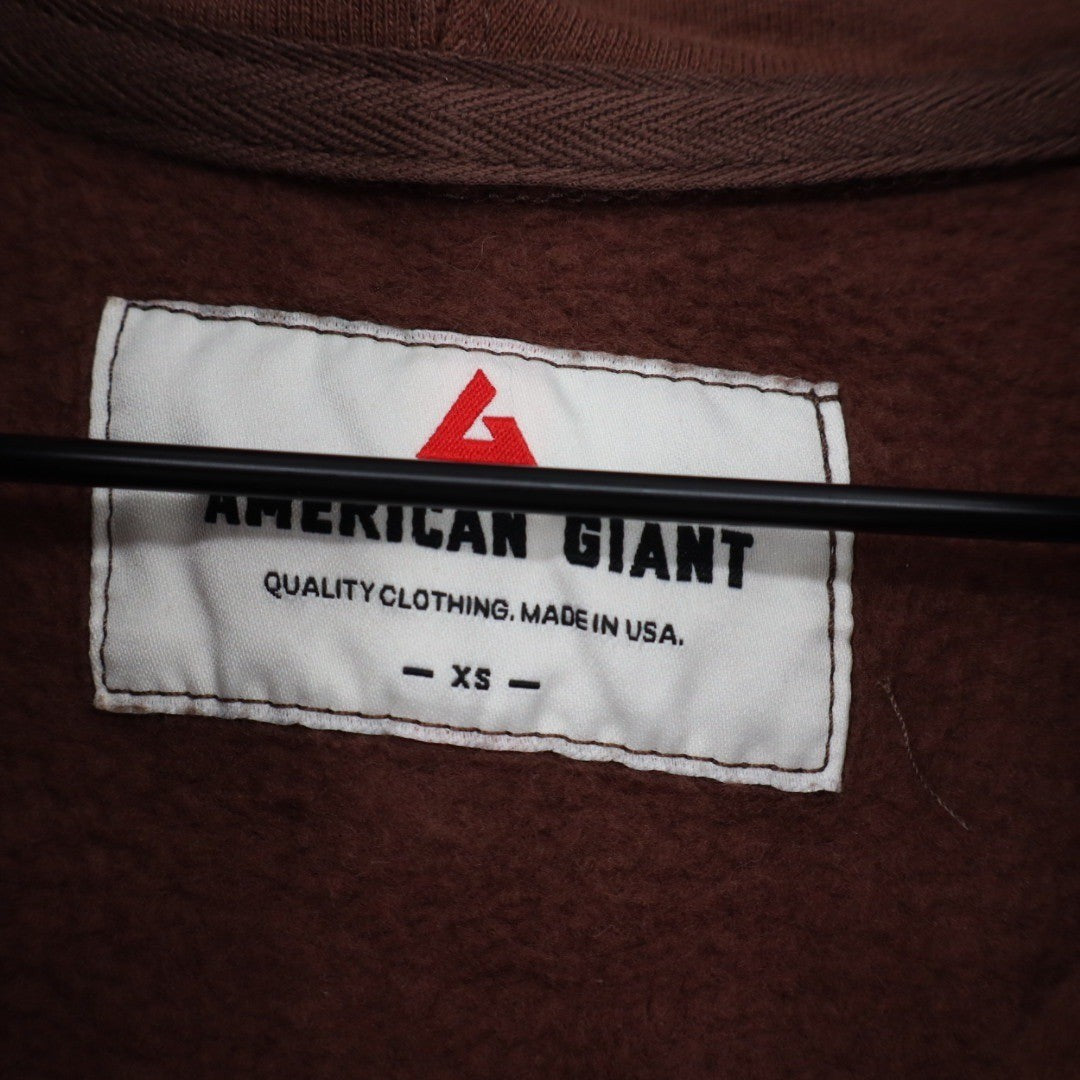 American Giant Women's Relaxed Classic Full Zip Hoodie Made in USA Women XS