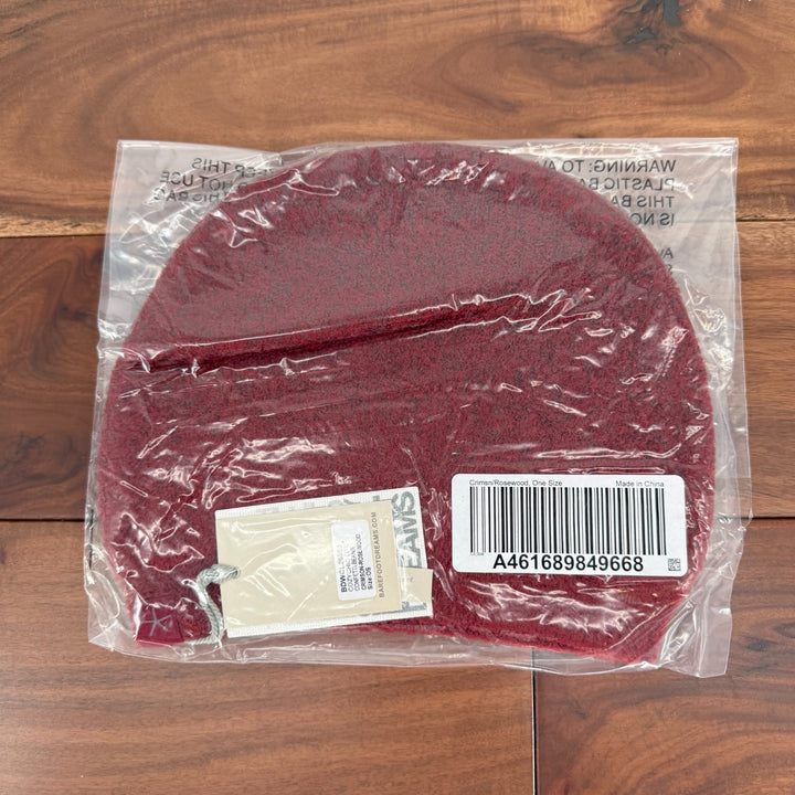 Barefoot Dreams CozyChic Lite Confetti Beanie Hat Womens OS Crimson Rosewood Cap