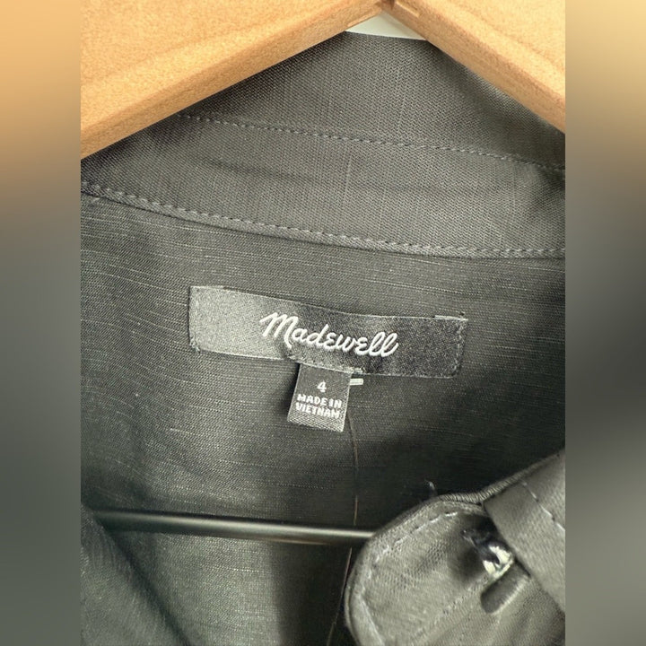 Madewell Western Shirt in Linen Blend Size 4