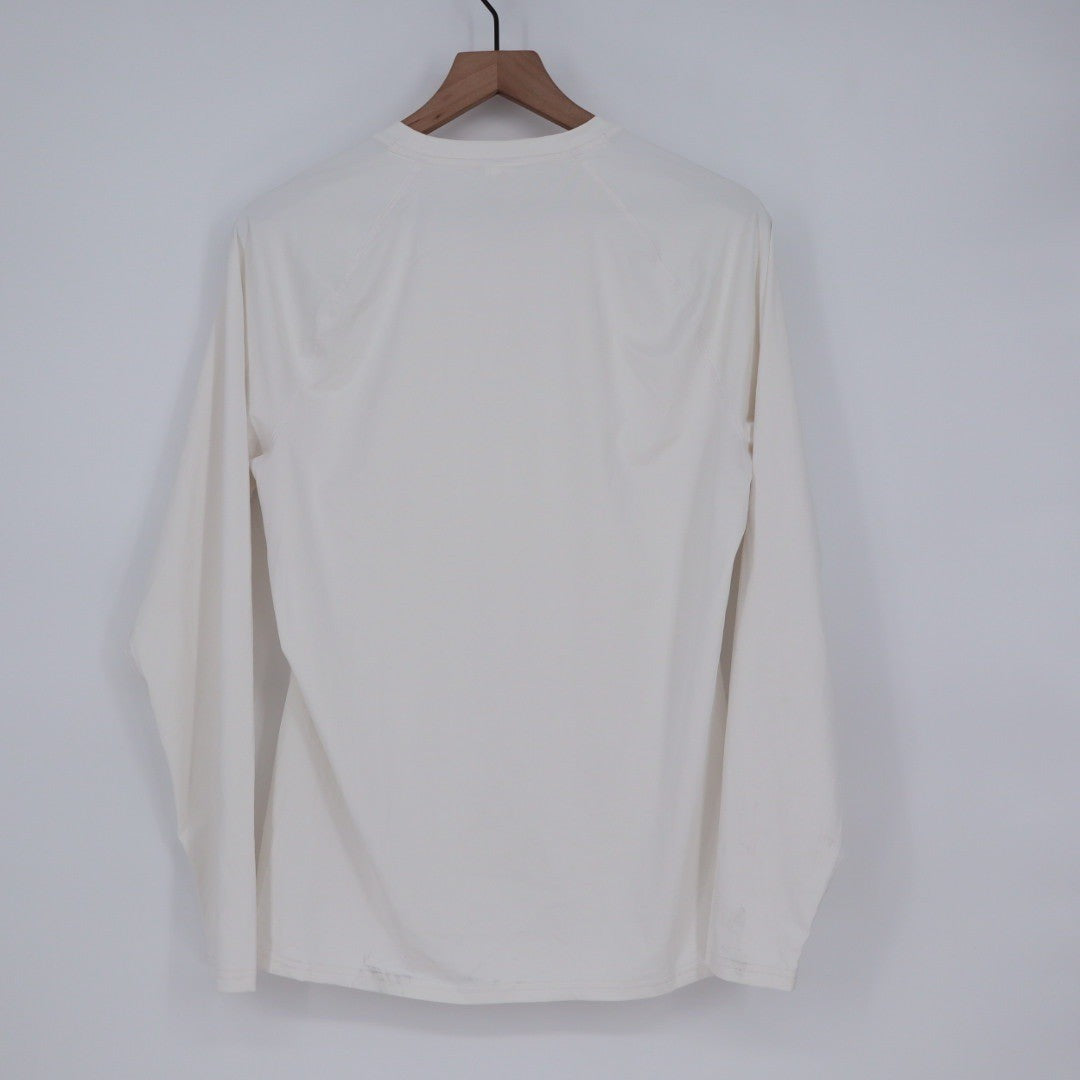 Gymshark Long Sleeve Workout Shirt White XL Athleisure Athletic Top