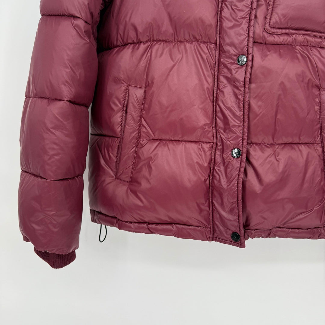 Koolaburra by UGG Burgundy Corduroy Puffer Hooded Jacket Size S/P