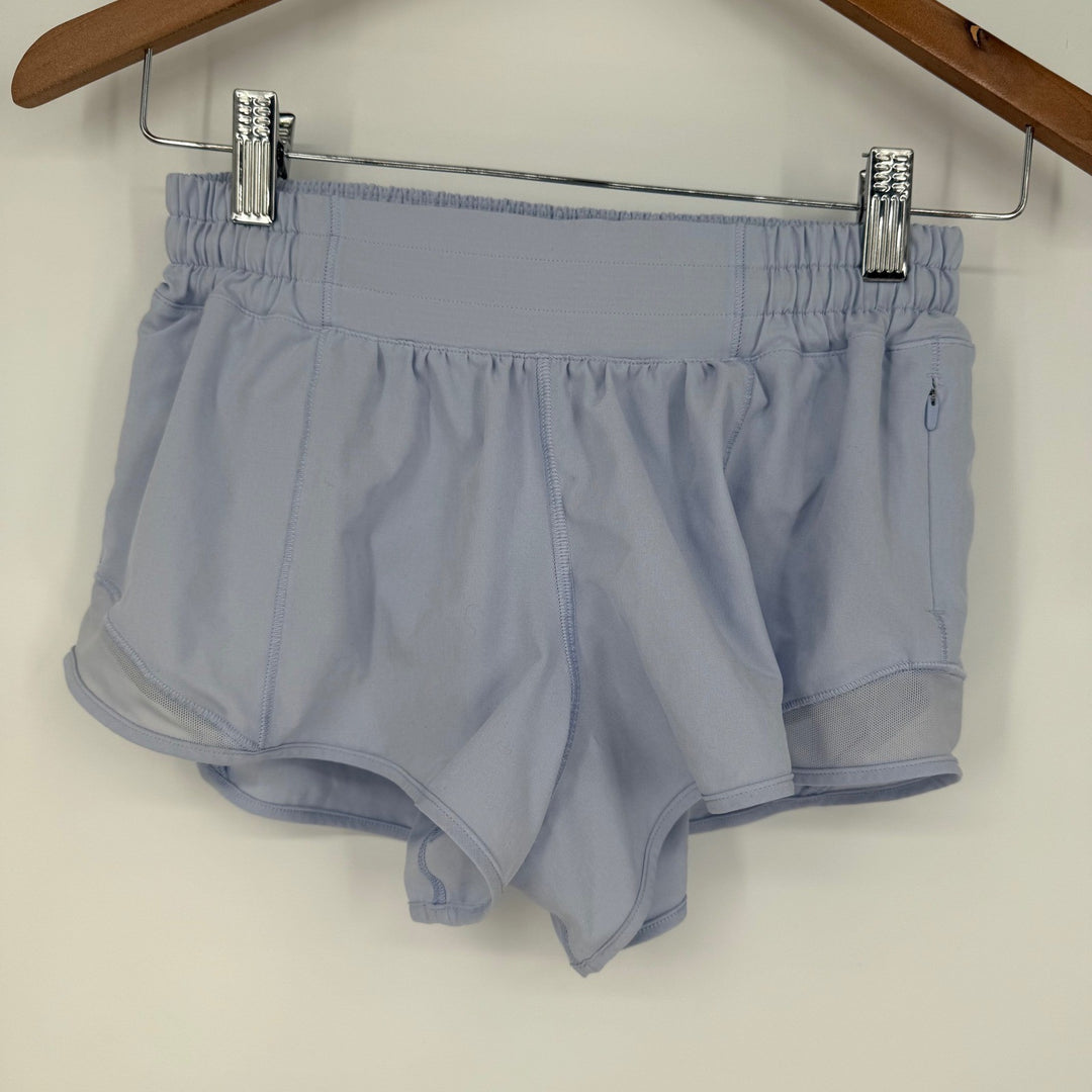 Lululemon Speed Up Short Lavender Ice Lilac Running Athletic Size 4
