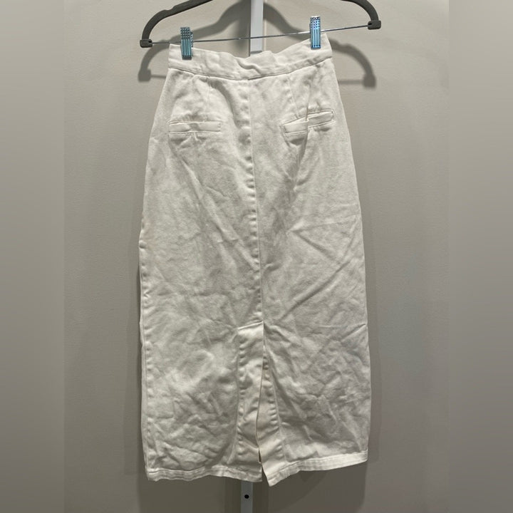 Silk Laundry Canvas Cargo Skirt Size XS