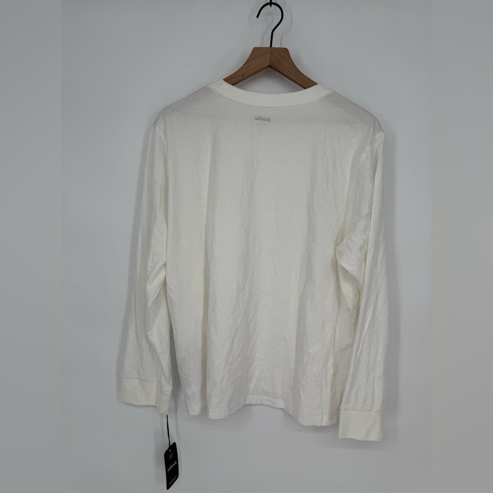 Allbirds Women's Cotton Long Sleeve Tee Blizzard Size XXL