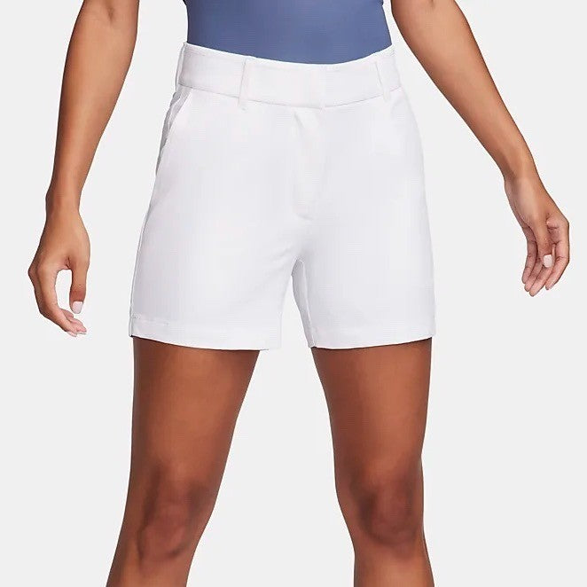 Nike Victory Golf Shorts Womens L White DA3209-100 Dri-FIT Standard Fit