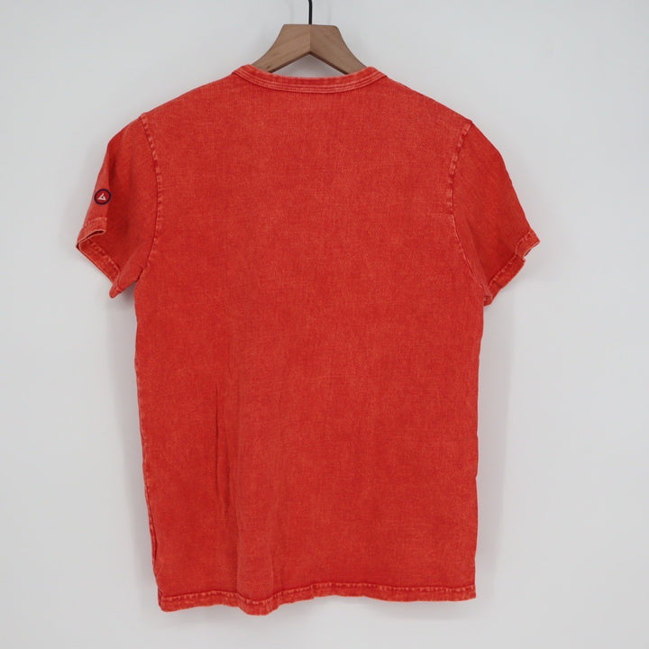 American Giant Orange Washed Cotton Crew Neck T Shirt Size Medium