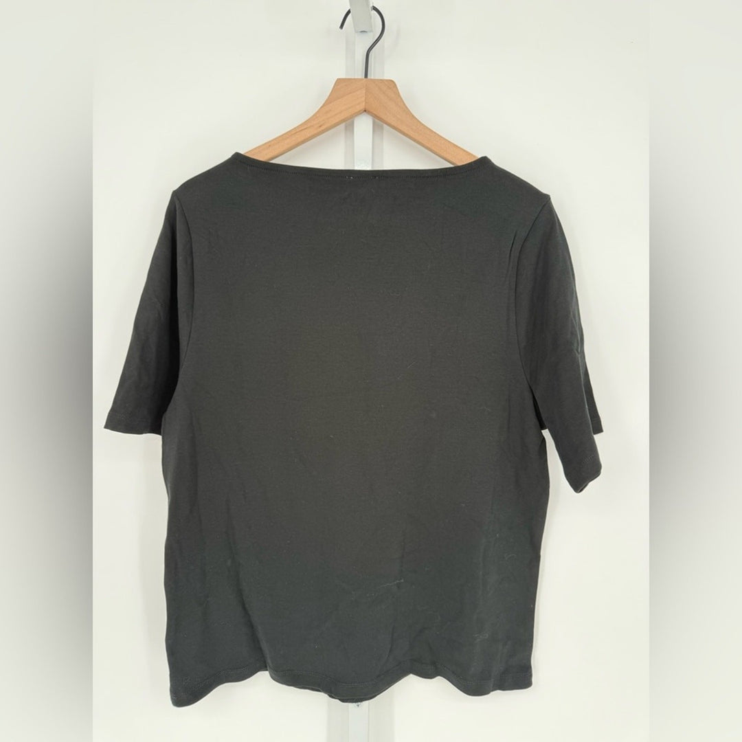 J.Crew Short-Sleeve Ribbed Boatneck Tee Size XXL