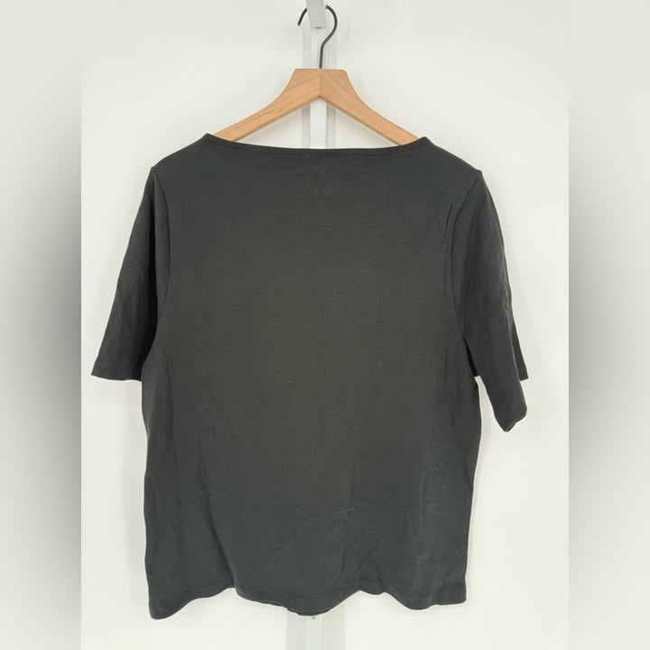 J.Crew Short-Sleeve Ribbed Boatneck Tee Size XXL