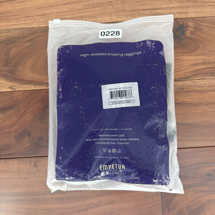 Shapermint Empetua High Waisted Shaping Ankle Leggings Womens 2XL Black Opaque