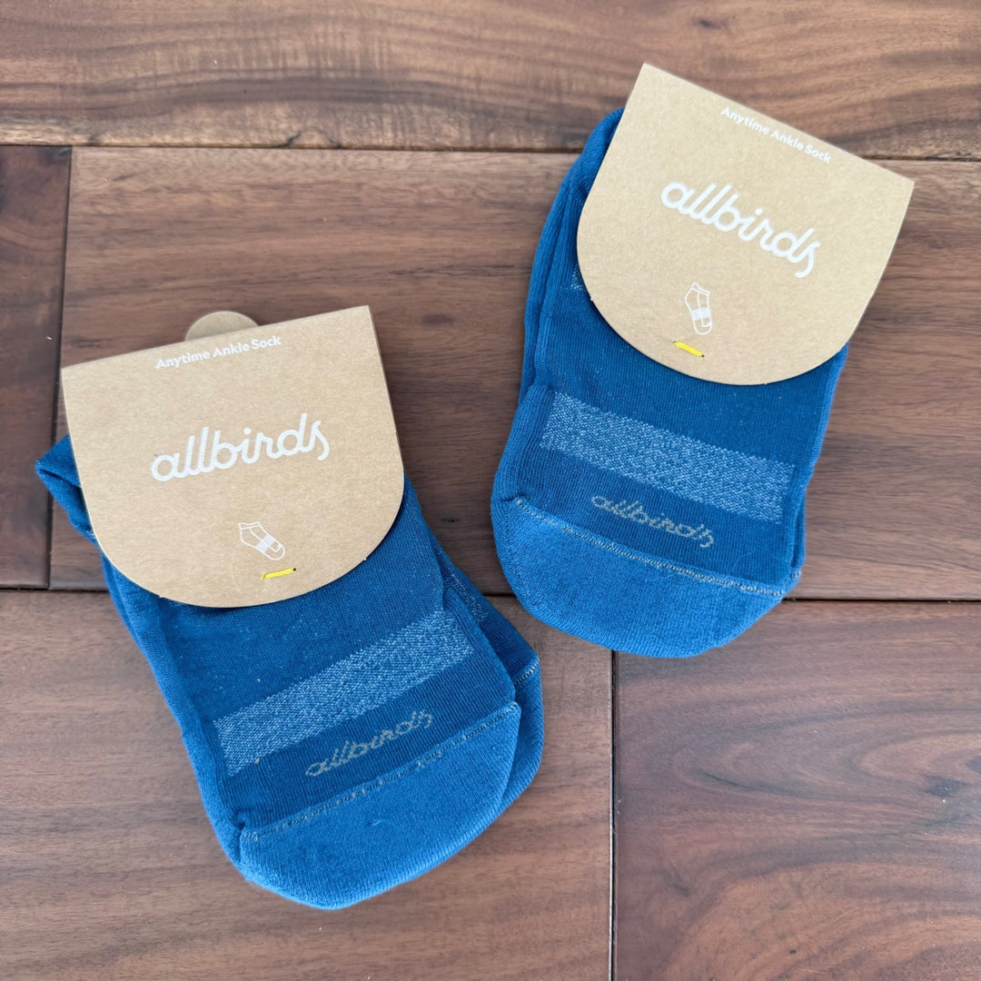 Allbirds Anytime Ankle Socks Blue Women's Small US 5-7