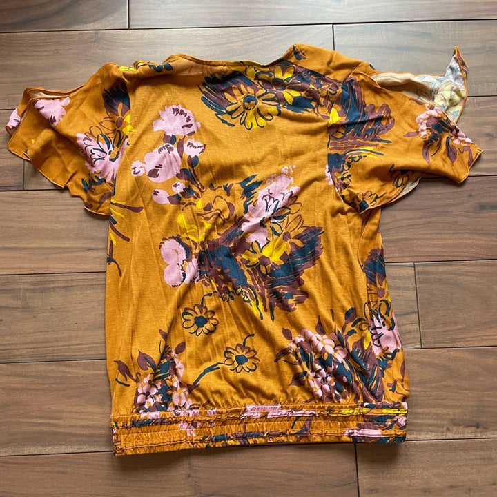 Anthropologie Tiny Venus Knit Wrap Top Size S