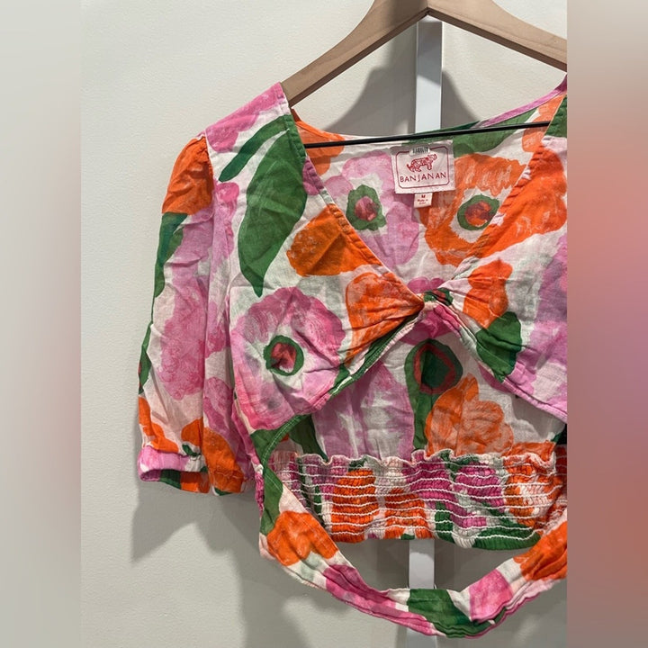 Banjanan Floral Aurora Top Size M