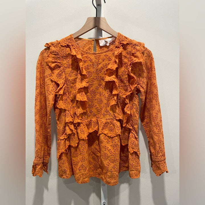 The Great Eyelet Flutter Top Size 0