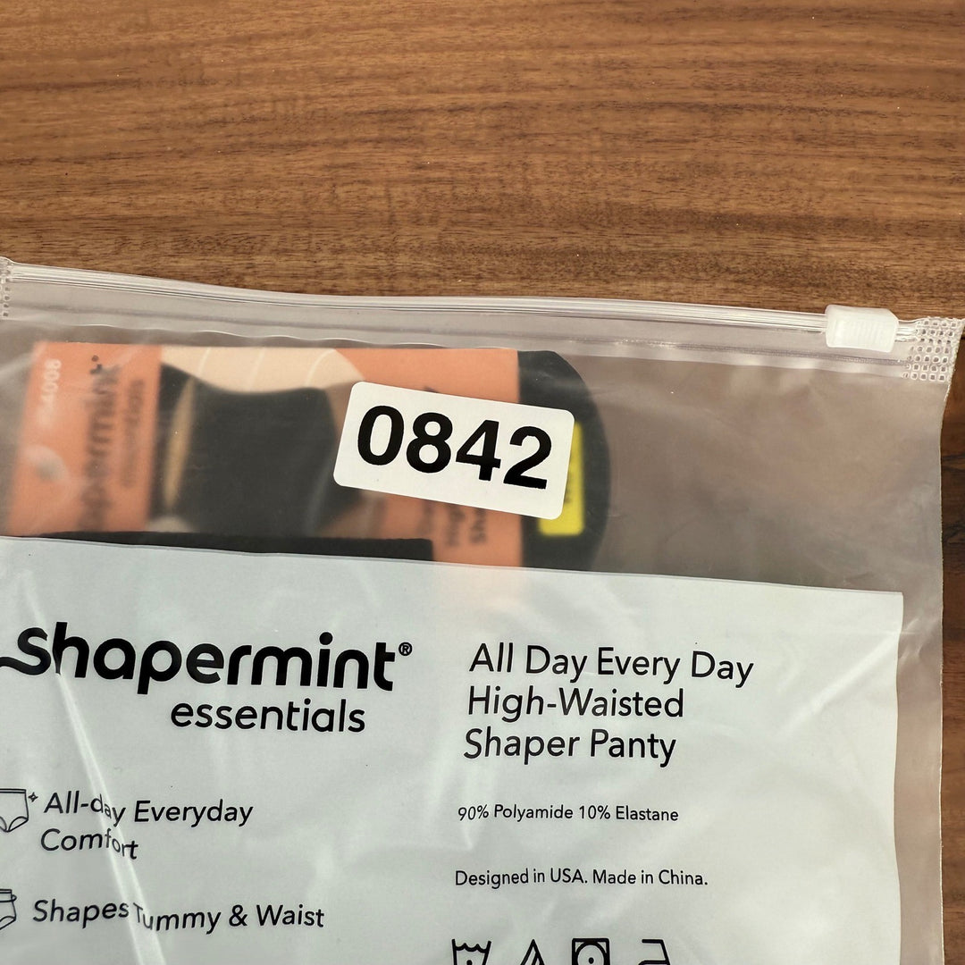 Shapermint Essentials All Day Every Day High Waisted Shaper Panty Black Size ML