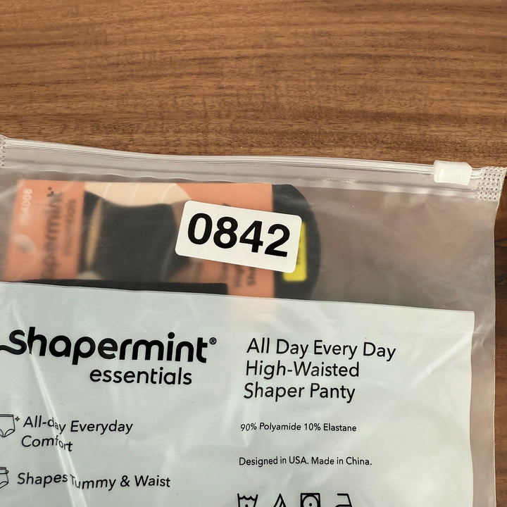 Shapermint Essentials All Day Every Day High Waisted Shaper Panty Black Size ML