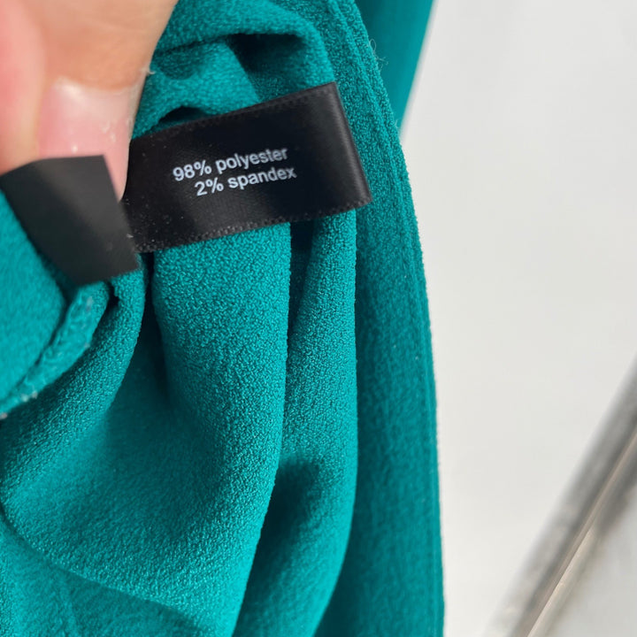 The Limited Teal Green 3/4 Sleeve Boat Neck Top Size S