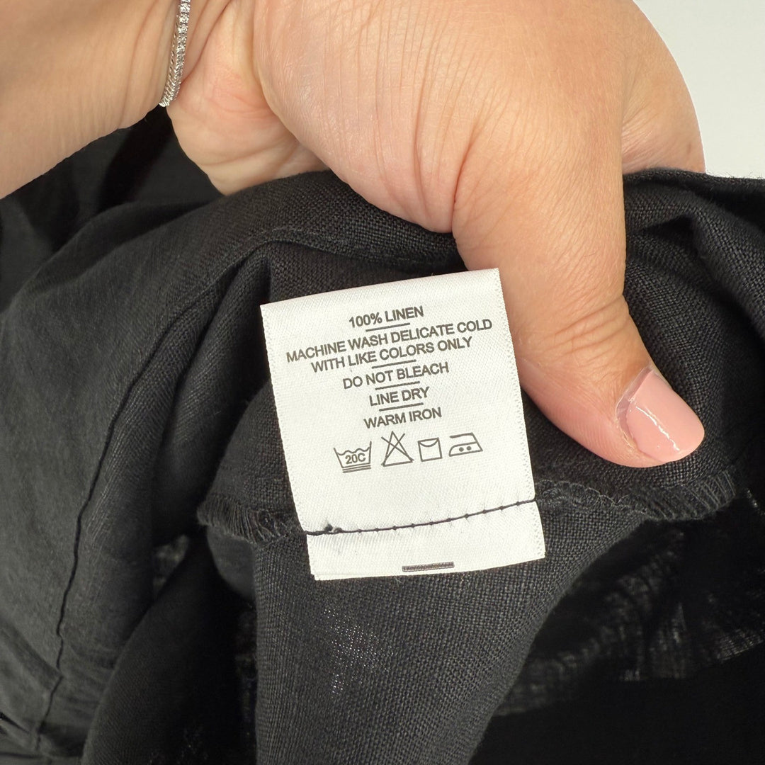 American Giant Women's Linen Tie Dress Size M