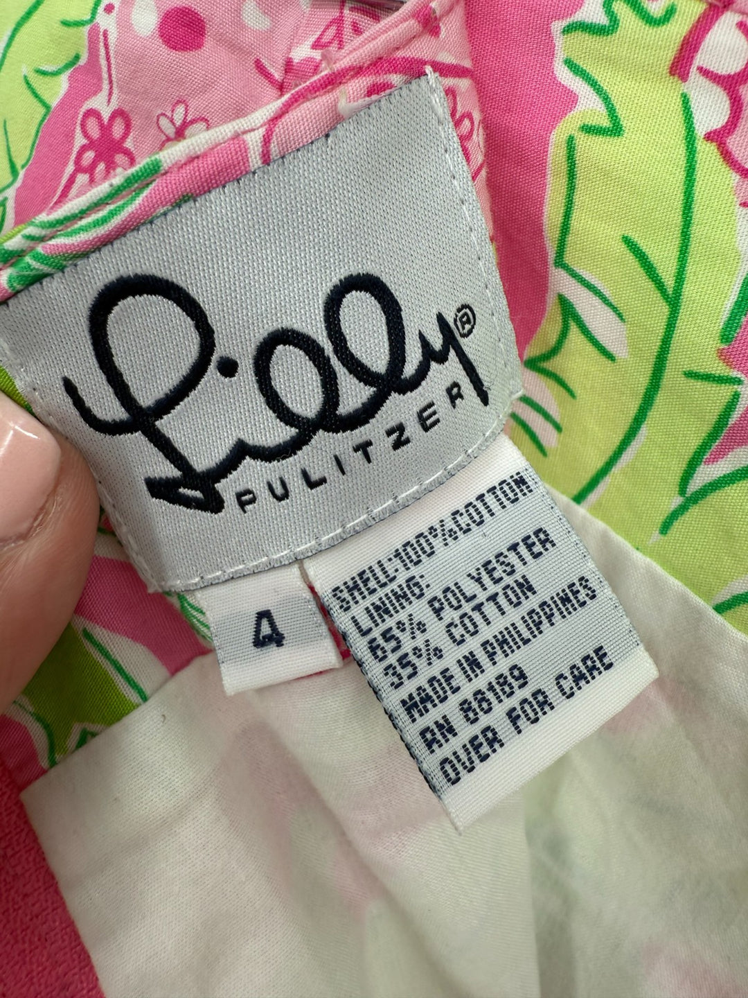 Lilly Pulitzer Straight & Pencil Skirt Womens 4 Multicolor Elephant Floral Print