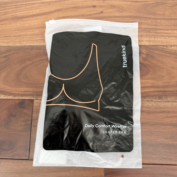 Truekind Daily Comfort Wirefree Shaper Bra Black XL Everyday Wear