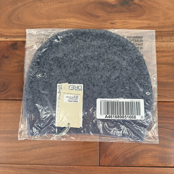 Barefoot Dreams CozyChic Lite Confetti Beanie Hat Womens OS Deep Sea Blue Winter