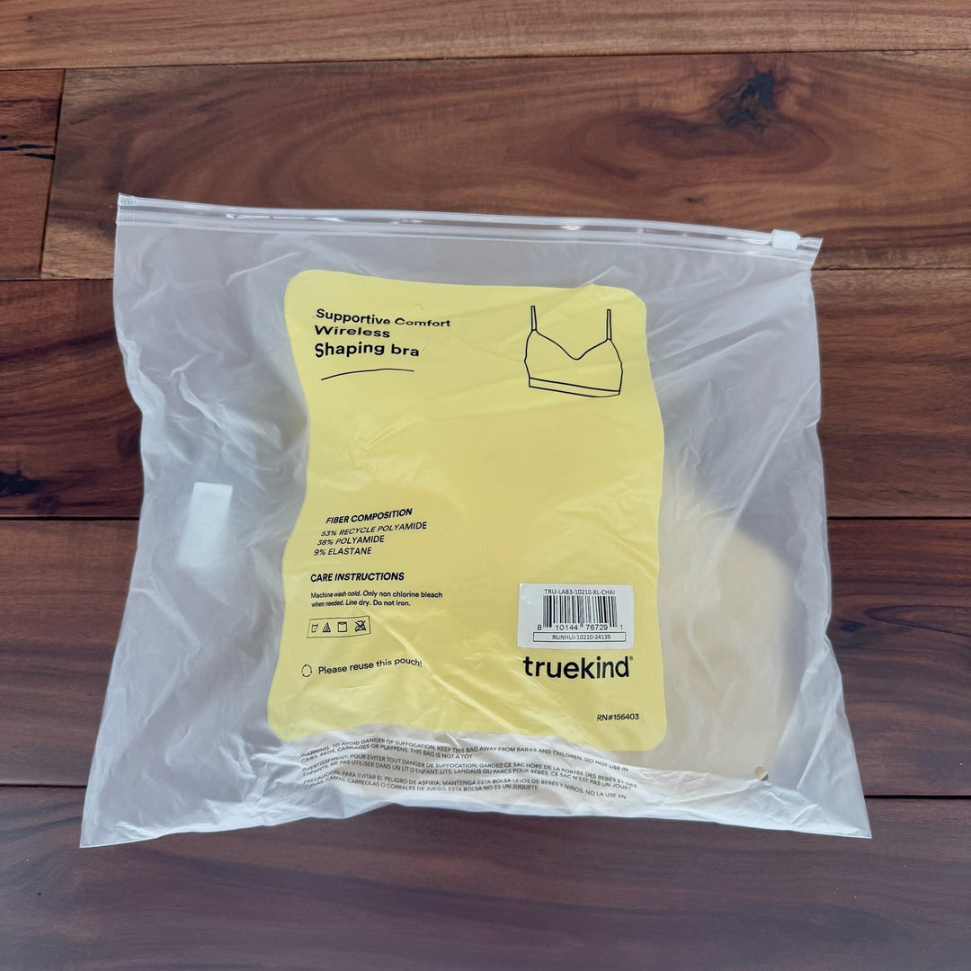 TrueKind Supportive Comfort Wireless Shaping Bra Beige XL