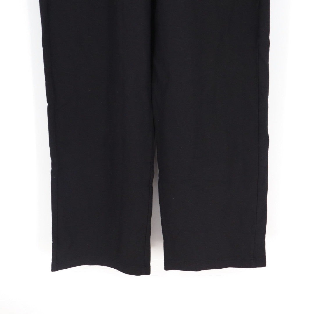 American Giant Black Wide Leg Lounge Pants Elastic Waist XS Made in USA