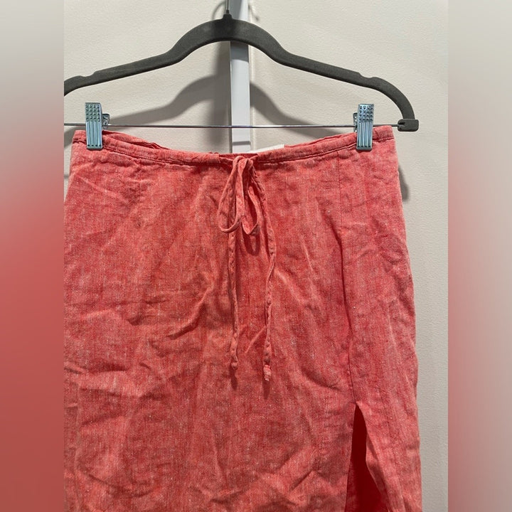 Matthew Bruch Drawstring Midi Skirt Size M