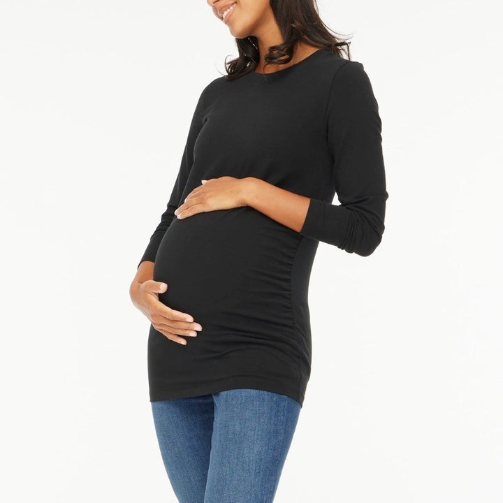 J.Crew Long-Sleeve Crewneck Maternity Tee Size XL