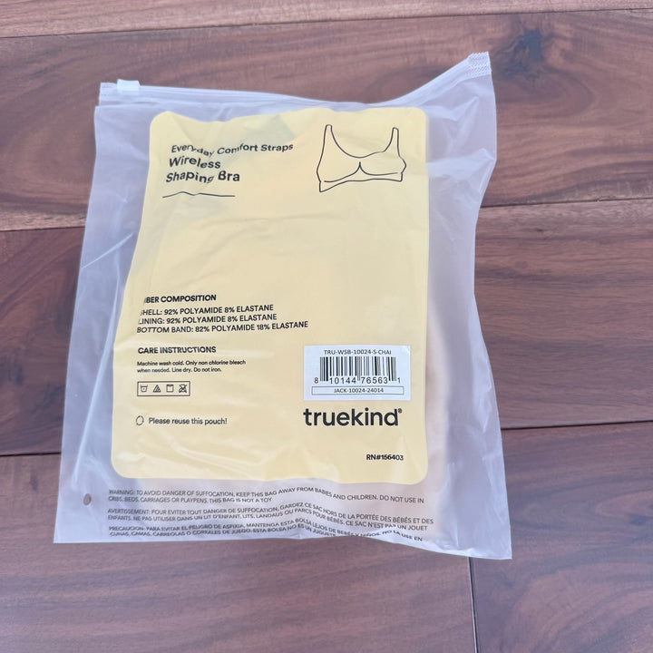 truekind Everyday Comfort Straps Wireless Shaping Bra Chai Size S