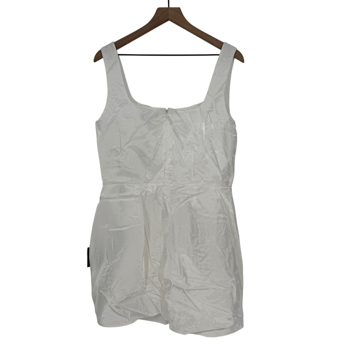 Lulus Gorgeous Aesthetic Ivory Taffeta Sleeveless Mini Dress Size XL