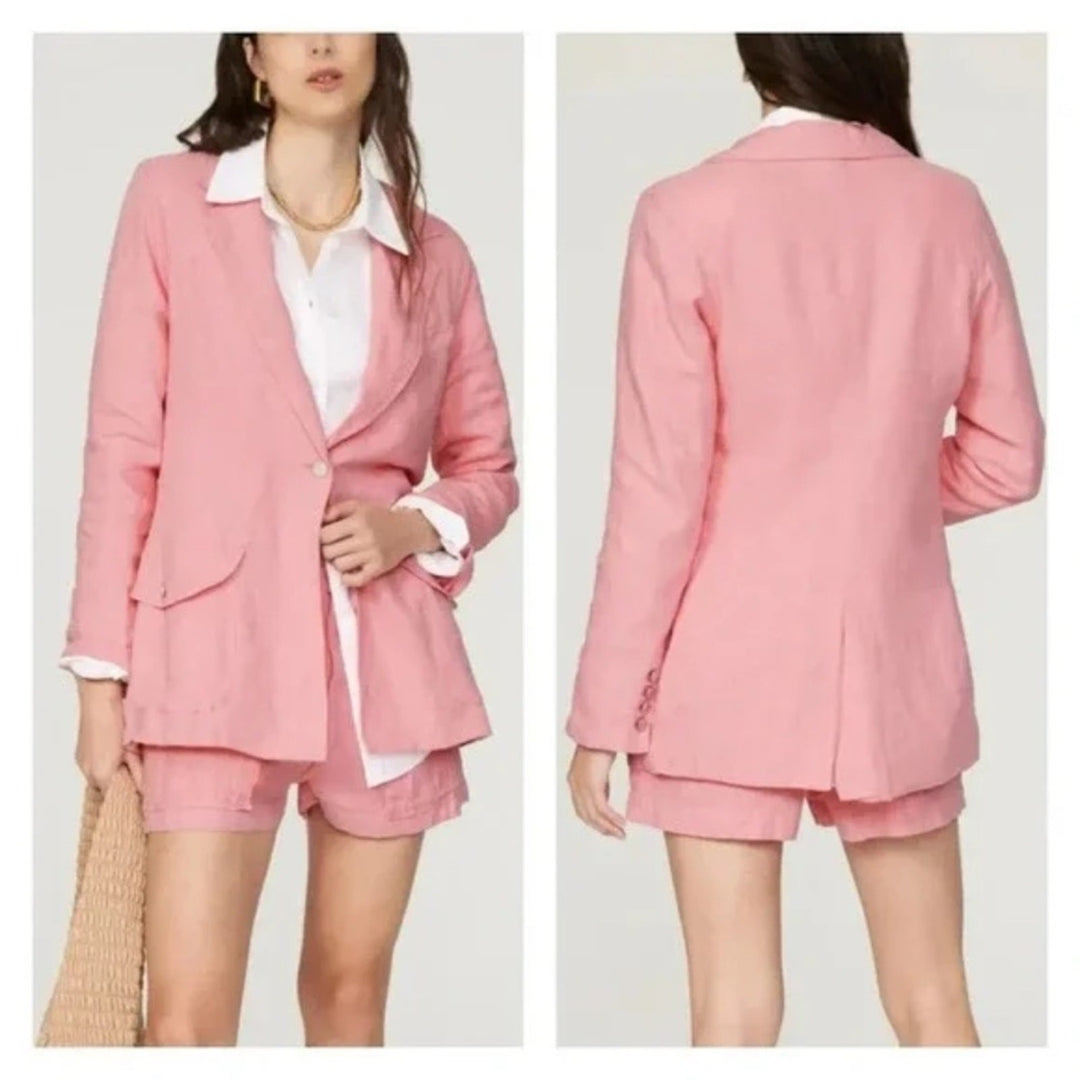 DL1961 Pink Linen Blazer Size M