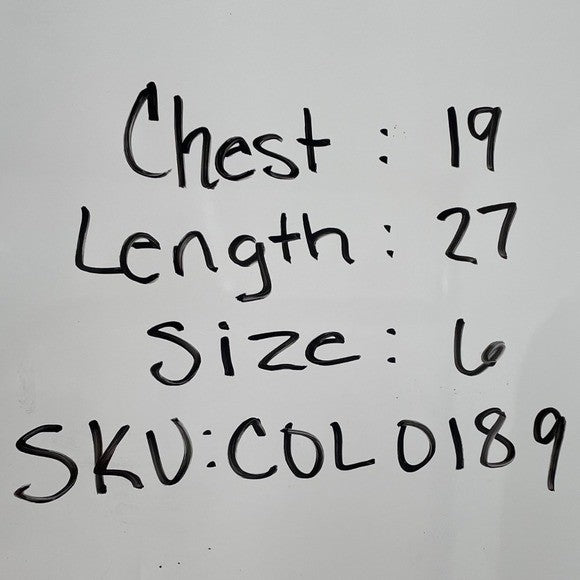 Atmosphere Black Cream Layered Top Gold Zipper Detail 3/4 Sleeve Size 6