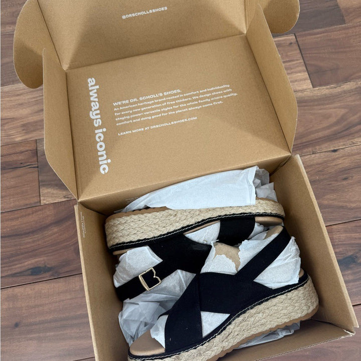 Dr. Scholl's Ember Espadrille Wedge Sandal Size 8