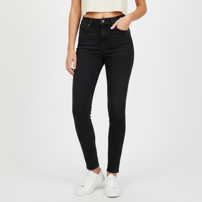 American Eagle Outfitters Black Distressed Super Stretch Jegging Jeans Size 12