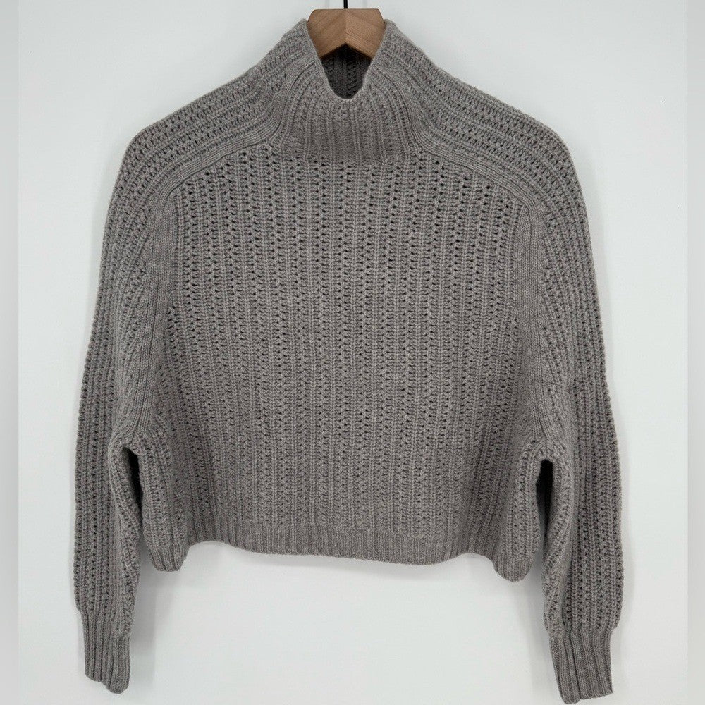 Madewell Pointelle-Stitch Mockneck Sweater Size XXS