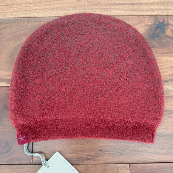Barefoot Dreams CozyChic Lite Confetti Beanie Hat Womens OS Red Knit Winter Cap