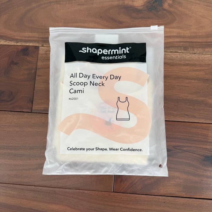 Shapermint Essentials All Day Every Day Scoop Neck Cami XL Beige Smoothing