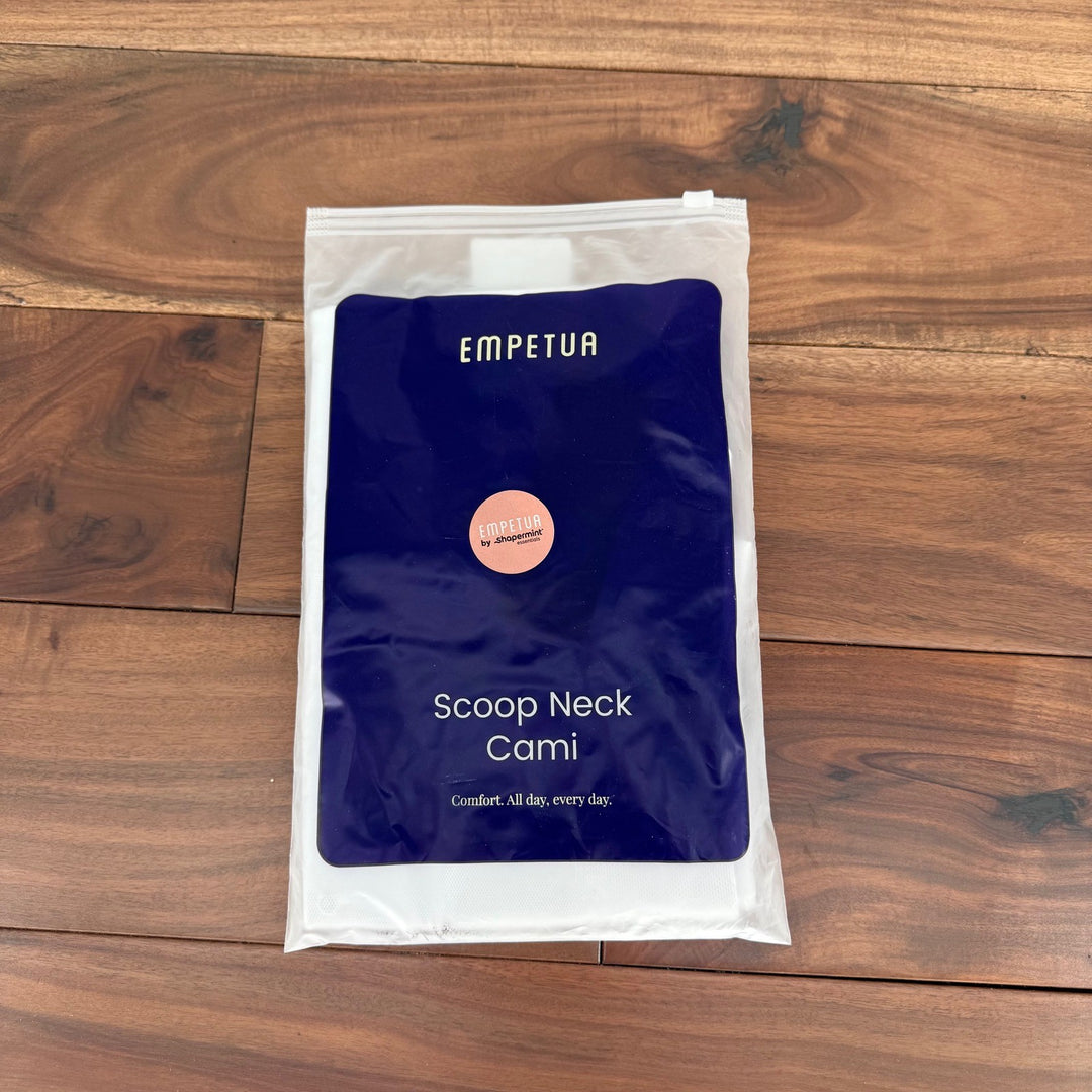 Empetua Scoop Neck Cami 3XL White Comfort All Day Everyday Shapewear Tank