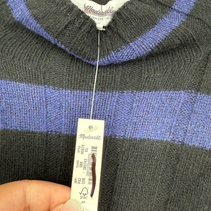 Madewell Ribbed Cashmere-Wool Blend Pullover Sweater Size XS