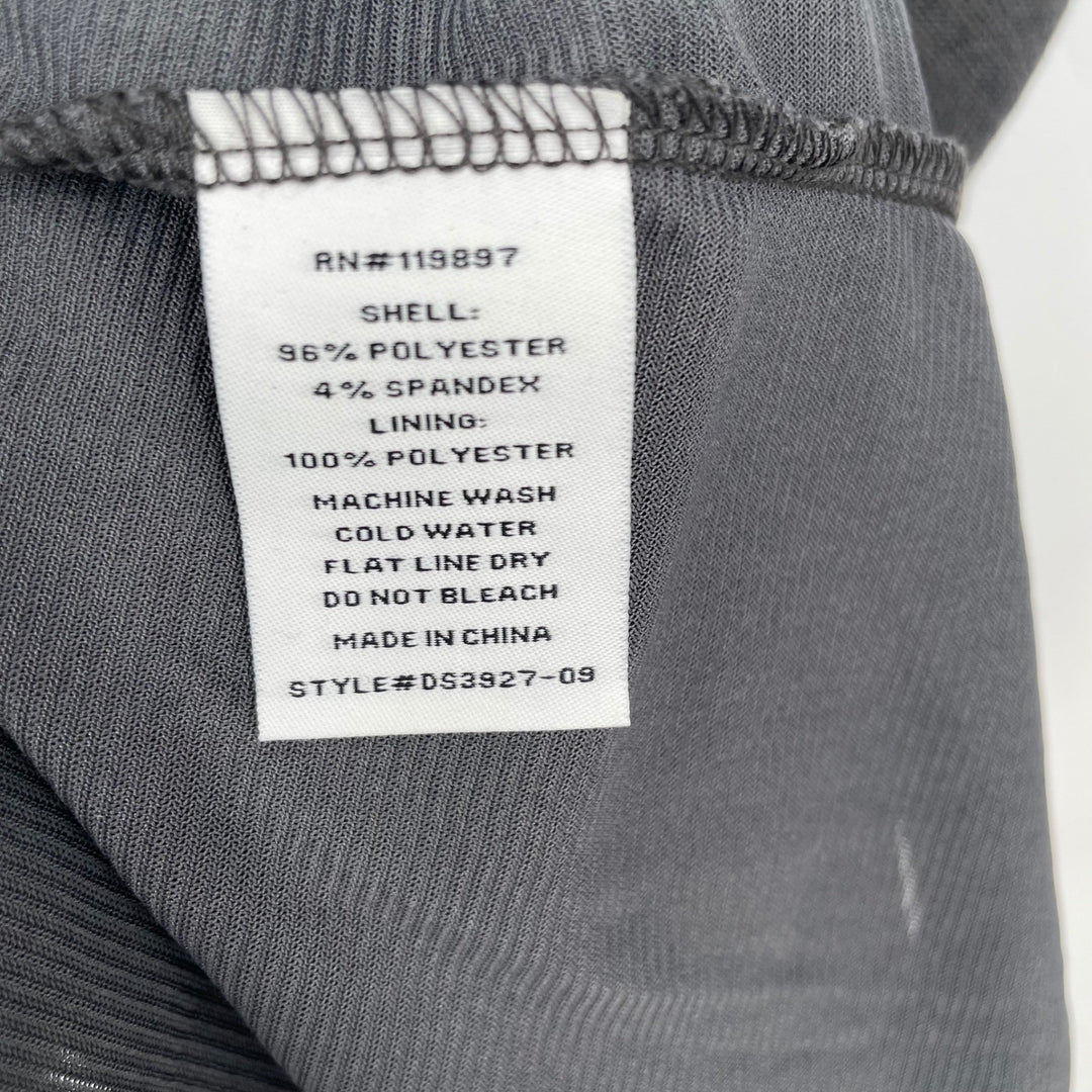 Collective Concepts Gray Knit Fit Flare Dress With Keyhole Back Size S