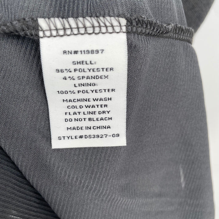 Collective Concepts Gray Knit Fit Flare Dress With Keyhole Back Size S