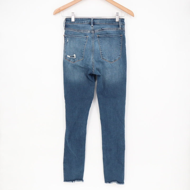 Abercrombie & Fitch Super Skinny Ankle Jeans Womens 26/2R Blue Denim High Rise