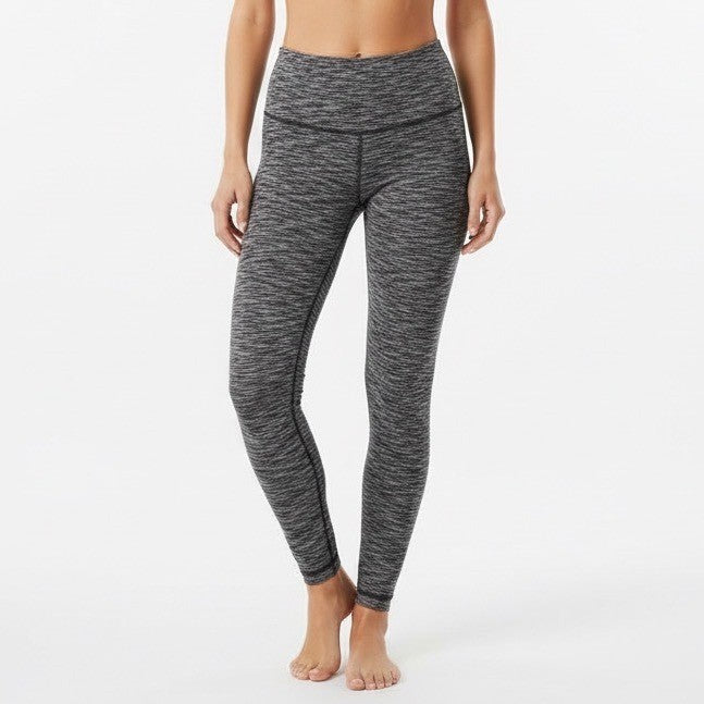 90 Degree By Reflex Leggings Womens M Black Grey Activewear Yoga Pants