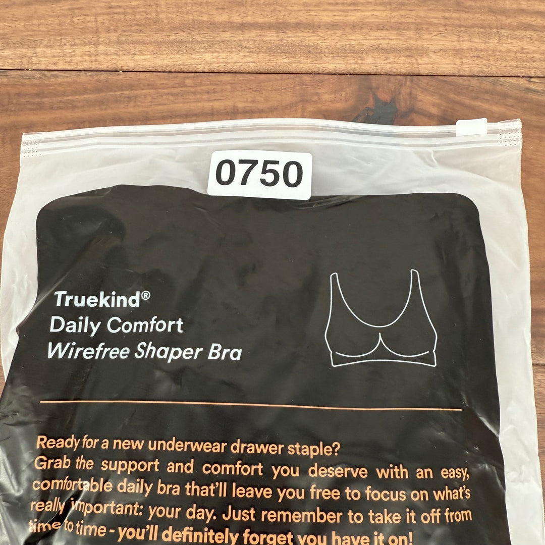 Truekind Daily Comfort Wirefree Shaper Bra Black XL