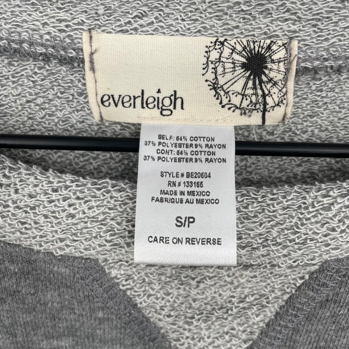 Everleigh Gray V Neck Sweatshirt Pullover Women Size S/P BE20604