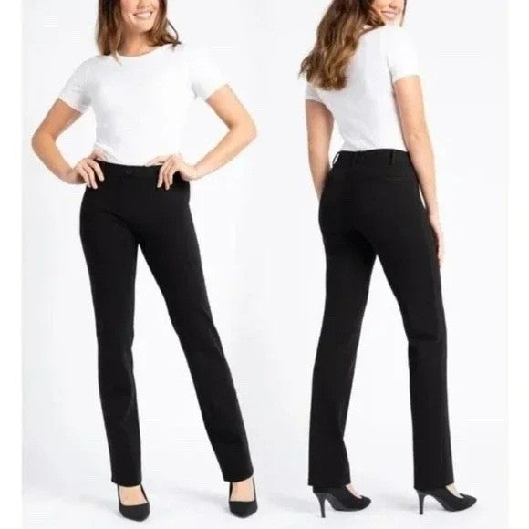 Betabrand Black Dress Pants Petite Medium Stretch Career Casual